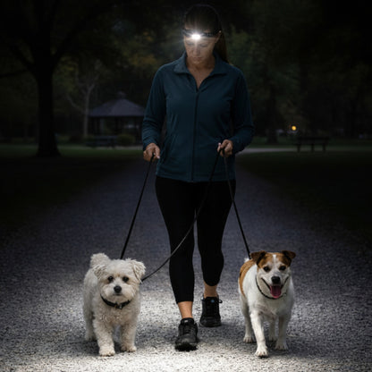Wide-Beam Headlamp - Waterproof, Motion Sensor, Rechargeable