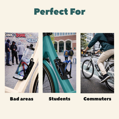 Hidden AirTag Bike Bottle Cage - Stealth Anti-Theft GPS Mount